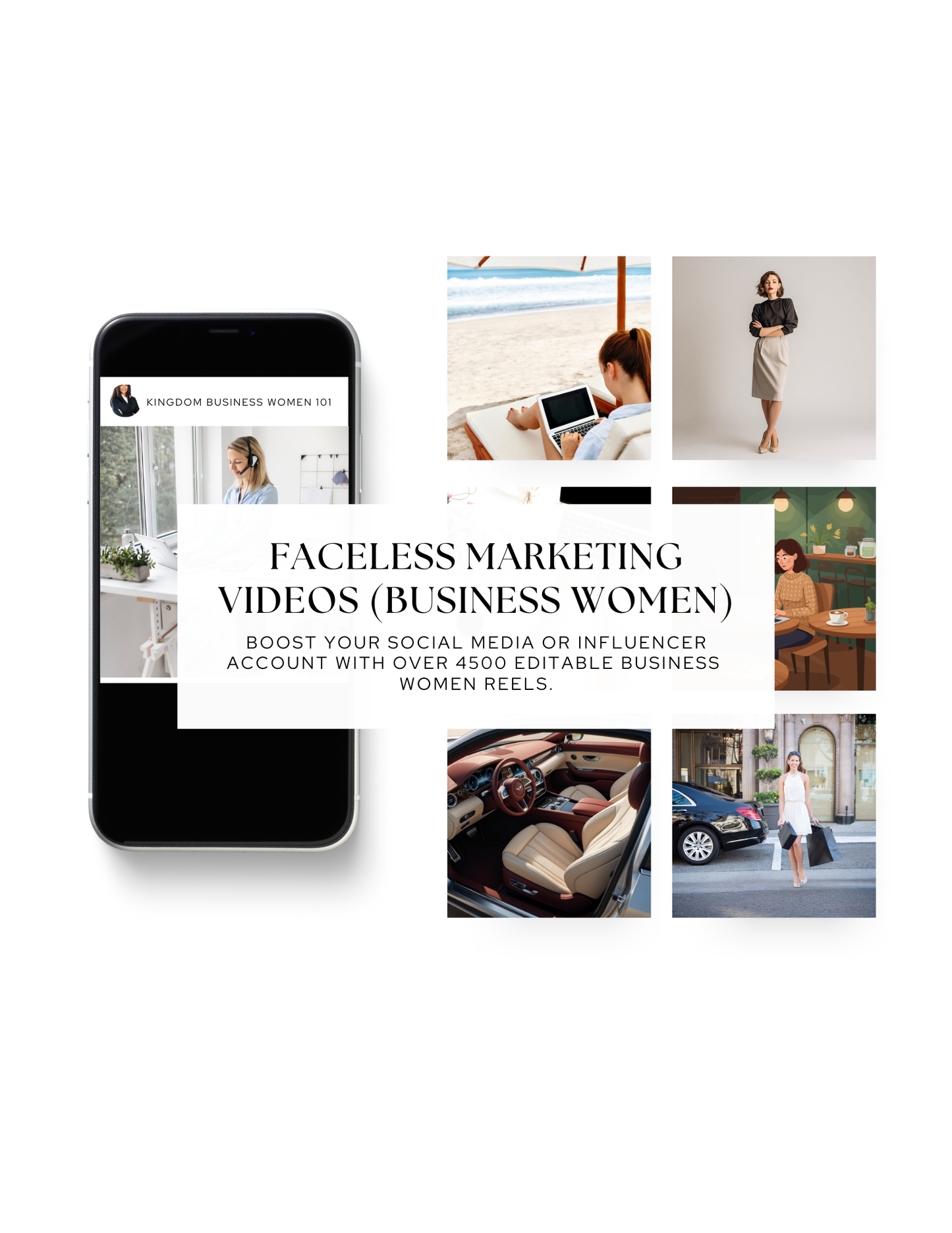 Faceless Marketing Videos (Business Women) Collection